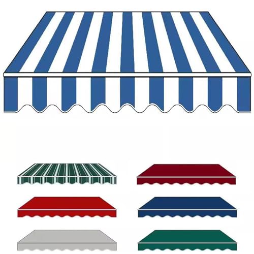 Einziehbares Markisendach (nur Stoff), Ersatz-Sonnenschutzplane, UV-beständiges Polyestergewebe, Terrassenüberdachung, Sonnenschutz für den Außenbereich, für Hof, Terrasse (Größe: 6,9 x 2,0 von YLFFFZXK