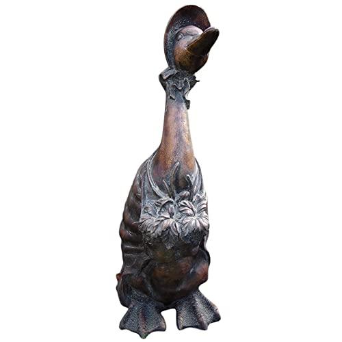 YLLQXI Ostern Deko Hase Figur Dekoration mit Harz Garten Kaninchenstatuen Dekoration, Osterdeko für Draußen Osterhasen stehend als Frühlingsdeko，Osterdekoration Vintage für Garten, Balkon Deko Wetterfeste4, xUgExwFYA von YLLQXI