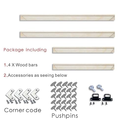 Holzbilderrahmen,Bilderrahmen 30x40 40x50 Holzstäbe Rahmen Leinwand Gemälde Große Größe Fotorahmen Kit DIY Diamant Malerei Rahmen Wand Holz Bilderrahmen(Size:20x30cm) von YOUUPOC