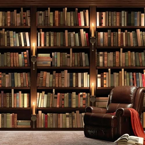 YOZYOOOZ Dreidimensionales Bücherregal-Foto-Studien-Hintergrund-3D-Wandbild, selbstklebendes PVC, geeignet für Wohnzimmer, Büro, Schlafzimmer, Kinderzimmer, Heimdekoration YOZYOOOZ Dreidimensionales Bücherregal-Foto-Studien-Hintergrund-3D-Wandbild, selbstklebendes PVC, geeignet für Wohnzimmer, Büro, Schlafzimmer, Kinderzimmer, Heimdekoration von YOZYOOOZ