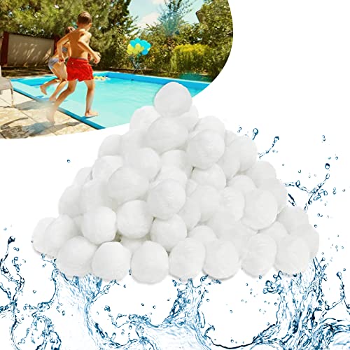 YRHome Filterball für Sandfilteranlagen Filterbälle 2100g Filter Ball Sandfilter ersetzen 75 kg Poolfiltersand langlebige für Pool Pumpe Sandfilter, Schwimmbad, Filterpumpe Umweltfreundlicher Ersatz von YRHome