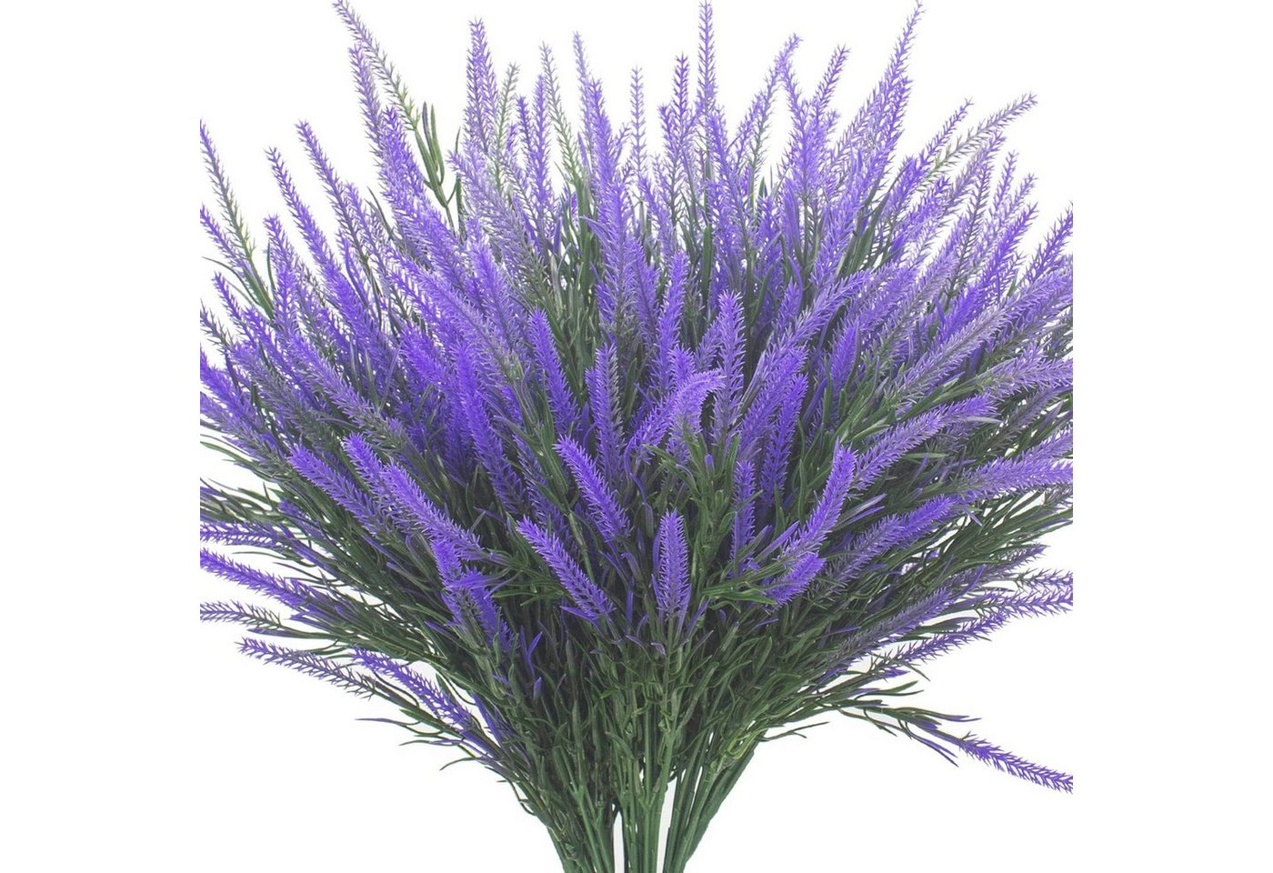 Kunstpflanze 12 Stück künstliche Weizenähren, beflockter Lavendel, künstliche, YRIIOMO, Blumen für Hochzeit und Heimdekoration von YRIIOMO