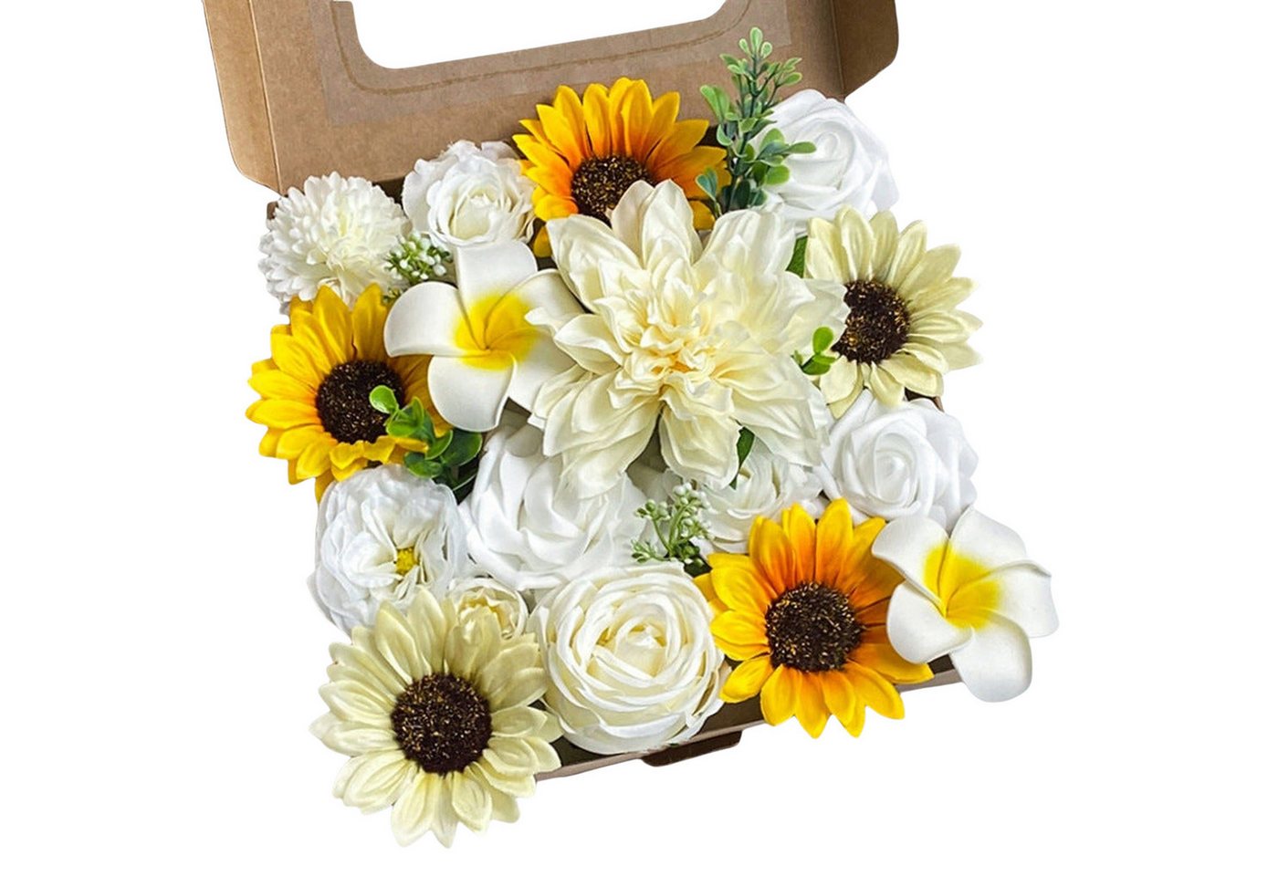 Kunstpflanze Geschenkbox-Blumen, Seidenblumen, künstliche Blumen, YRIIOMO, Hochzeits-Requisiten, Außendekoration von YRIIOMO