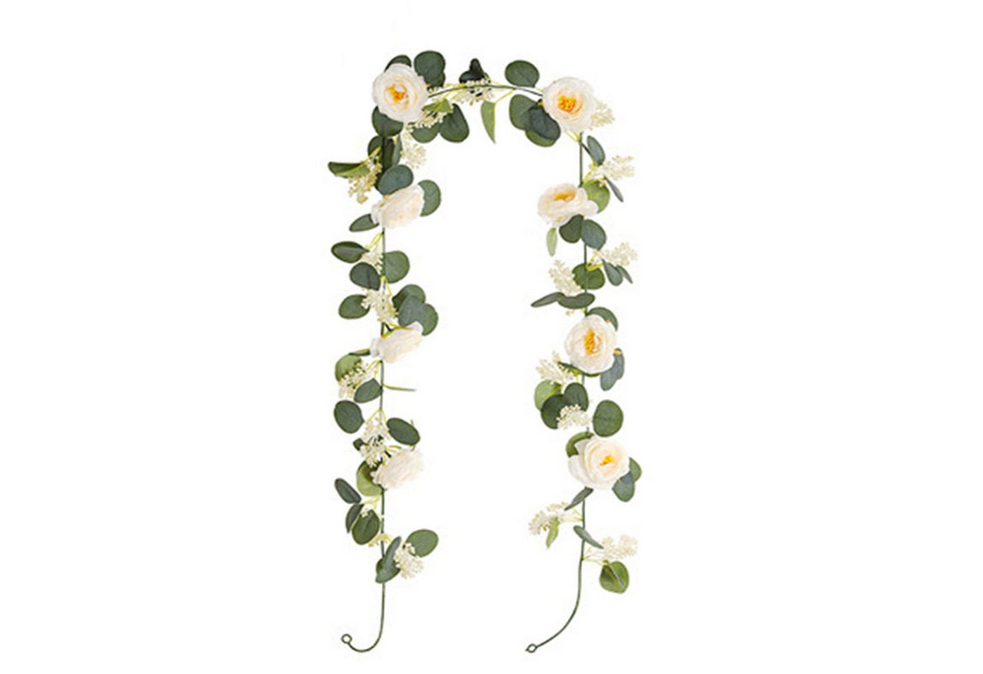 Kunstpflanze Künstliche Rohre, die um Ranken gewickelt sind, künstliche, YRIIOMO, Blumenwandbehänge, Hochzeitsdekorationsblumen, Rosenranken von YRIIOMO