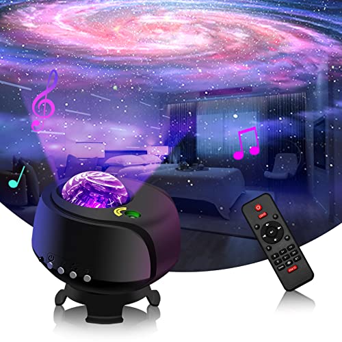 YTKIH Der größte Abdeckungsbereich Sternenhimmel Projektor, Led Galaxy Projector, mit Wechselnden Nebel- und Galaxienformen Nachtlicht Sternenhimmel(galaxy projector) von YTKIH