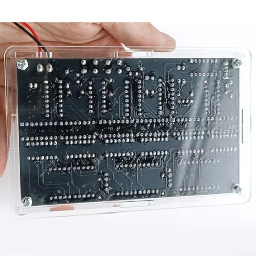 YUANGANG Digitale Schaltung Uhr Teil-Kit mit Shell 6-Bit Digital Circuit Clock Kit Löten und DIY Teile Produktion (Teile + Gehäuse) von YUANGANG