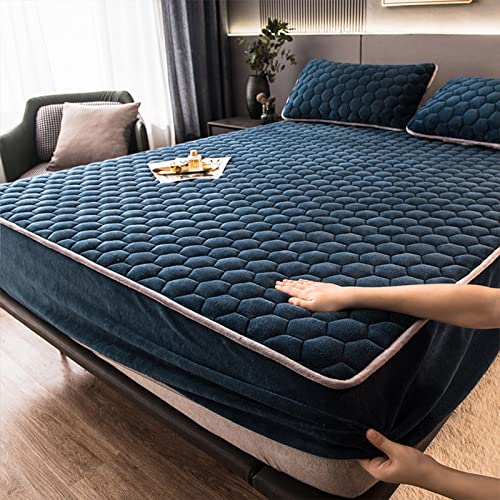 YUDEYU Quiltprozess Spannbettuch Milchvliesstoff rutschfest Tagesdecke Matratzenschoner spannleintuch Bettlaken matratzenbezug (Farbe : Rk01, Größe : 180x200cm/High 3-25cm) von YUDEYU-chuangpin