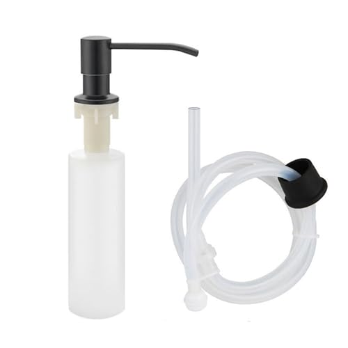 Seifenspender für Spülbecken mit Flasche, Seifenspender Küche Einbau, Spülmittelspender Küche, mit 350ML Flasche und 1,0 m Verlängerungsschlauch, für Spülbecken Küchenspüle Bad Seifenspender für Spülbecken mit Flasche, Seifenspender Küche Einbau, Spülmittelspender Küche, mit 350ML Flasche und 1,0 m Verlängerungsschlauch, für Spülbecken Küchenspüle Bad von YULIAO