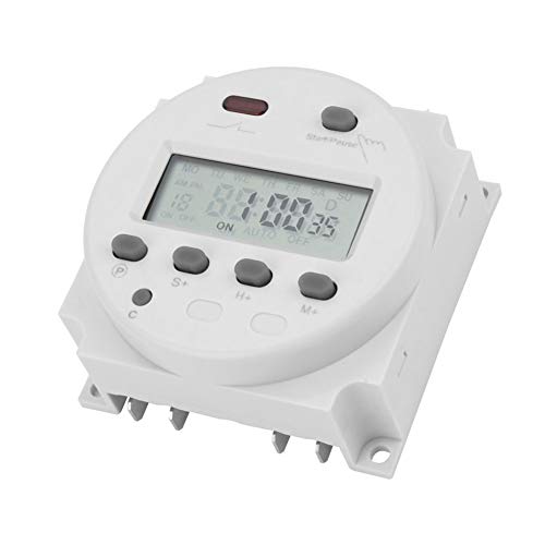 CN102A Zeitschaltuhr 220 V Digital LCD Elektronischer Timer Zyklus Countdown Zeitschalter von YWBL-WH