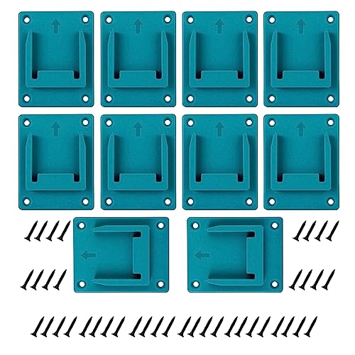 10 Stück Werkzeuge Bohrer Halterung, Werkzeughalter Halterung für Ma-Kita/Bosch 18 V 14,4 V Bohrwerkzeuge Halter Dock Hanger mit 40 Schrauben von YWNYT