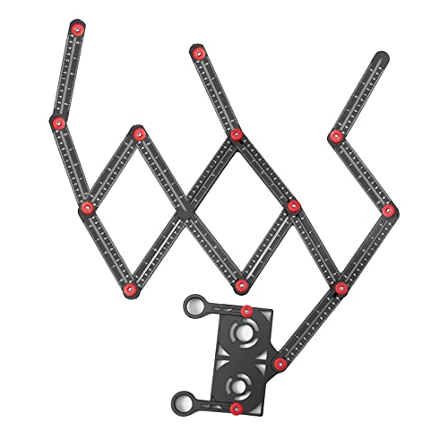 Angleizer Template Tool, 16 sides Multi winkel lineal, Aluminiumlegierung, multifunktionales Winkellineal von YWNYT