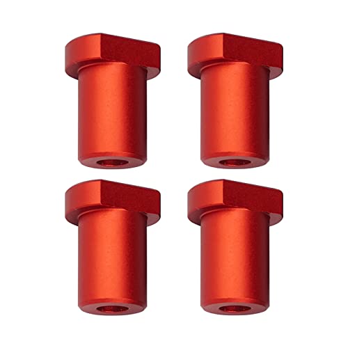 Holzbearbeitungsbank, Hunde, 4 Stück, Tisch-Werkbank, Hilfswerkzeug, DIY-Positionierungsbank passend für 19/20 mm Hundeloch Hobelstopper Bank Aluminiumlegierung, Werkbank, Tischzubehör (rot, 20 mm) von YWNYT