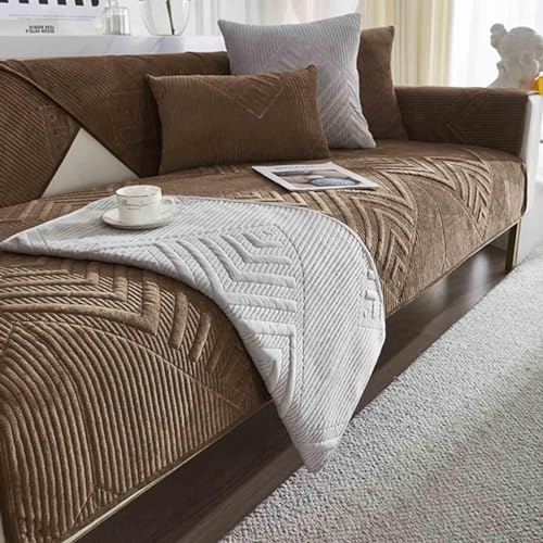 YWQJL Sofabezug Antirutsch,Sofaschutz Sofaschoner,Kratzschutz Hund Katze Überwurf Hundedecke Ecksofa Sofa Schutzdecke Schonbezug Sofa Abdeckung Sofaüberwurf Couchhusse,dunkelbrau-90x180cm YWQJL Sofabezug Antirutsch,Sofaschutz Sofaschoner,Kratzschutz Hund Katze Überwurf Hundedecke Ecksofa Sofa Schutzdecke Schonbezug Sofa Abdeckung Sofaüberwurf Couchhusse,dunkelbrau-90x180cm von YWQJL