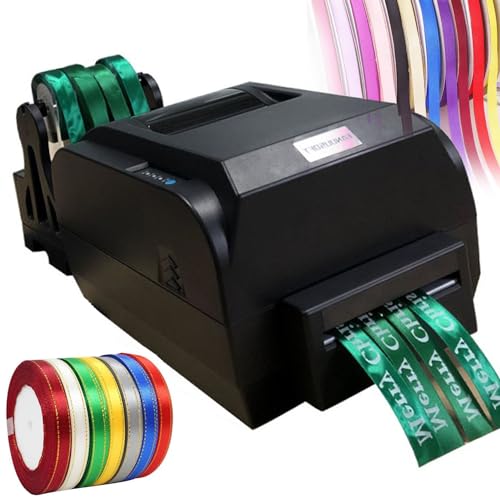 Digitales Thermoband Foliendruckmaschine Automatische Satinband Druckmaschine 12-20mm Breite Label Satinbanddrucker anwenden, unterstützt 50+ Sprachen für Geschenkverpackung von YXZYFPP