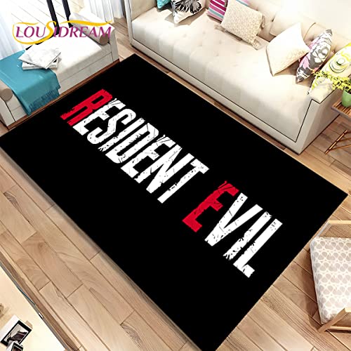 YZGAH R-Resident Evil Spiele Gamer Bereich Teppich, Teppich Teppich Für Wohnzimmer Schlafzimmer Sofa Fußmatte Dekoration, Kinder Spielen rutschfeste Bodenmatte V8884 60X90Cm von YZGAH