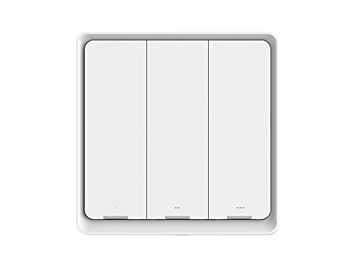 Yagusmart Tuya Zigbee 1/2/3-Gang kabelloser Szenenschalter, muss mit Tuya Zigbee Hub arbeiten, batteriebetriebene Fernbedienung (3-Gang) von Yagusmart