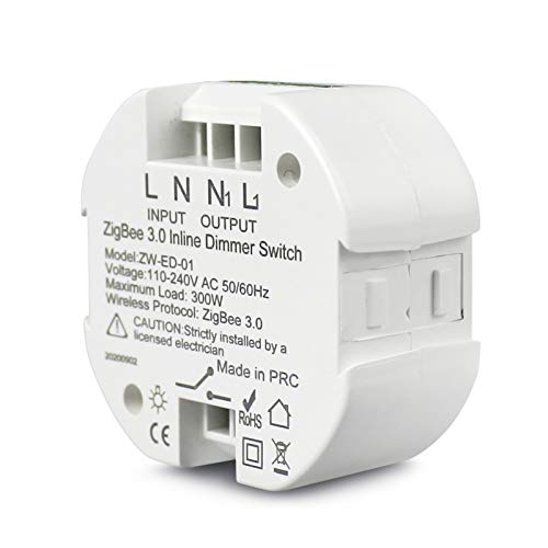 Yagusmart ZigBee Smart Light Dimmer-Schalter DIY-Breaker-Modul, 2-Wege, EU/Großbritannien, Smart Life/Tuya APP-Fernbedienung, Kompatibel mit Alexa Echo Google Home(Dimmer Switch, zigbee) von Yagusmart