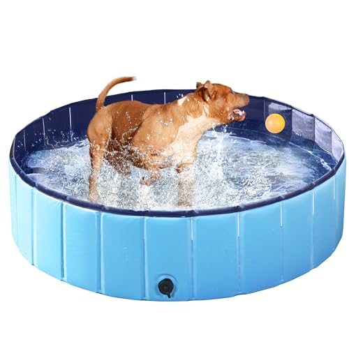 Yaheetech Hundepool für Große & Kleine Hunde, Swimmingpool Planschbecken Badewanne Wasserbecken für Hunde 120 x 30cm von Yaheetech
