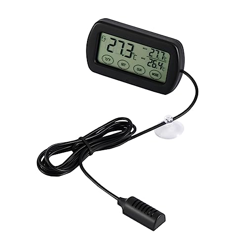 Yardwe Digitales Thermometer Thermometer Hygrometer-monitor Mit Sensor Digitales Hygrometer Kletterbox Für Haustiere Anzahl Brutthermometer Für Eier von Yardwe