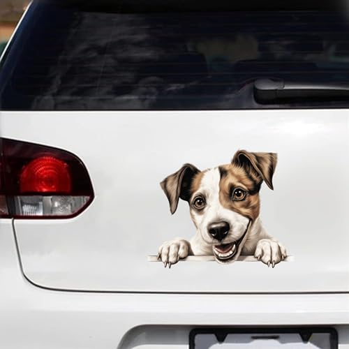 Parson Russell Terrier Vinyl-Auto-Aufkleber, 15,2 cm, wasserdicht, für Autos, Laptops, Wände, Türen, Fenster, Stoßstangenaufkleber, Dekoration, Geburtstagsgeschenk von Yelolyio