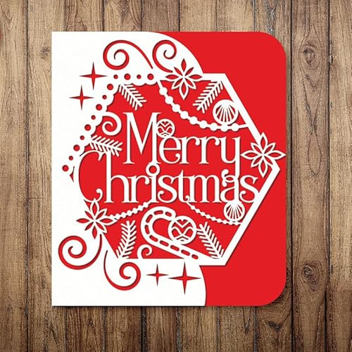 Weihnachts-Stanzformen, Kiefernblatt, Metall, Merry Christmas, Hirschkugel, Stanzschablonen, DIY, Scrapbooking, dekorative Prägepapier, Scrapbooking, Kartenherstellung von Yeyert