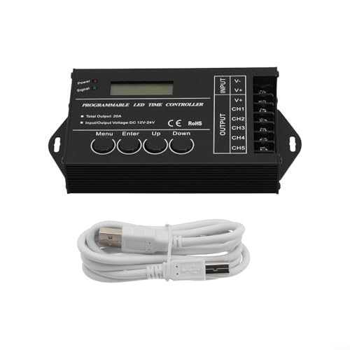 Yhenlovtt TC420 Zeitprogrammierbarer RGB-LED-Display-Controller, Timer 5-K DC 12-24 V, verwalten Sie Ihre Beleuchtungsbedürfnisse mit benutzerdefinierten Einstellungen Yhenlovtt TC420 Zeitprogrammierbarer RGB-LED-Display-Controller, Timer 5-K DC 12-24 V, verwalten Sie Ihre Beleuchtungsbedürfnisse mit benutzerdefinierten Einstellungen von Yhenlovtt