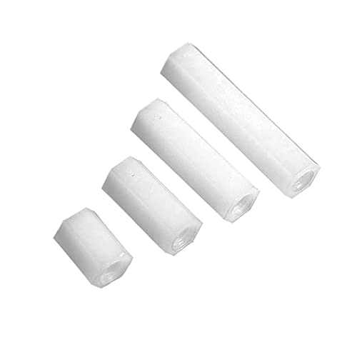 White M2.5,8mm 100pcs,Nylon-Sechskant-weibliche Standoff-Kunststoffhalterung Sechskant-Faden PCB-Motherboard-Spacer-Säule-Brettmutter von Yhloubb