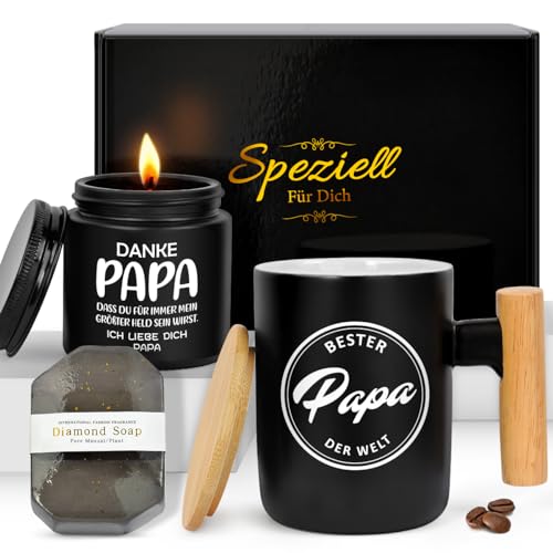 Vatertagsgeschenke für werdender Papa Tasse Vater Geschenk Geburtstag für Papa Weihnachten, Personalisierte Bester Papa Stiefpapa Geschenke zum Vatertag Geburtstagsgeschenk von Tochter von YiksunMY