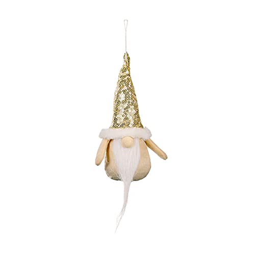 Weihnachtswichtel Dekorationen, handgefertigter Weihnachtswichtel, gesichtsloser Plüsch für Puppenanhänger, Elfe hängende Ornamente für Weihnachten T von Yisawroy