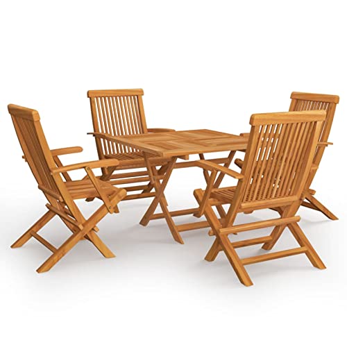 Yolola Sitzgruppe Garten Holz Essgruppe 4 Personen Gartenmöbel Set mit 4 Gartenstuhl Klappbar Gartenmöbel Essgruppe Gartengarnitur Holz Sitzgarnitur Gartentisch#5 von Yolola