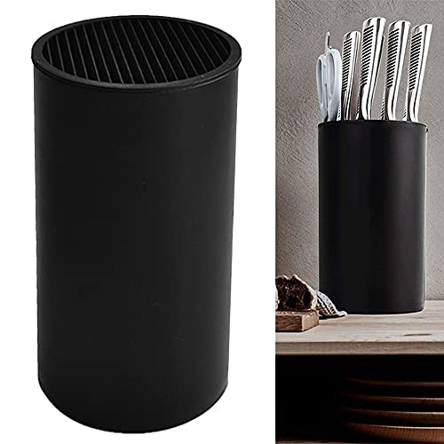 Messerblock,Round Knife Block,Knife Holder Ohne Messer Für alle Küchenmesser geeignet,hält Messer organisiert und sauber,22.5x 11 x 11 cm von Yontree