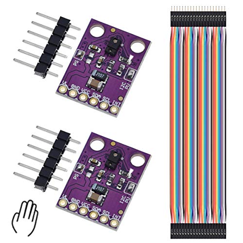 Youmile 2 Stück APDS-9960 APDS9960 Handgestensensormodul berührungslos RGB Gestenerkennung Bewegungsrichtung Umgebungslicht RGB Näherungssensormodul Infrarot Bewegungsmodul mit Dupont Kabel von Youmile