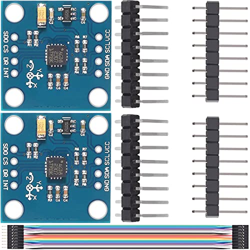 Youmile 2 Stück L3G4200D Drei-Achs-Digital-Gyroskop-GY-50-Sensor-Modul IIC/SPI-Kommunikationsprotokoll, mit DuPont-Kabel, für Arduino von Youmile