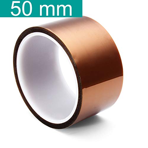 Youmile 5 Größe 5mm 10mm 20mm 30mm 50mm 30m / 100ft BGA Hochtemperatur-Film Hitzebeständiges Polyimid-Kapton-Band Gold, das klebrig ist von Youmile