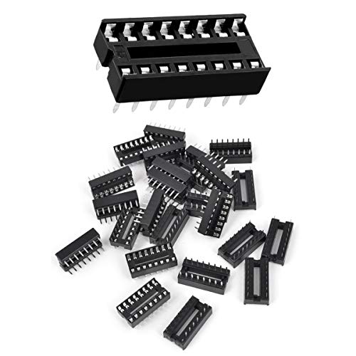 Youmile 50PACK DIP IC Sockel 16 Pin DIP-8 2.54MM IC Sockel Adapter Lötanschluss von Youmile