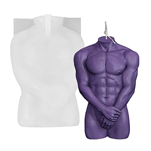 Youpo Kerzenform Silikon | 3D Silikonform Torso Body Candle Mold Körperform Kerzenform Kerzen Selber Machen Silikonformen, Kerzenformen Gießen Zum Die Herstellung Der Duftkerze von Youpo