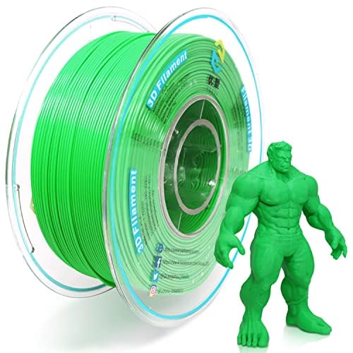 YOUSU Grün PLA Filament 1.75mm 1kg,3D Drucker Filament Maßgenauigkeit +/- 0.03mm,Glatter Druck Passend für die Meisten Drucker von Yousu