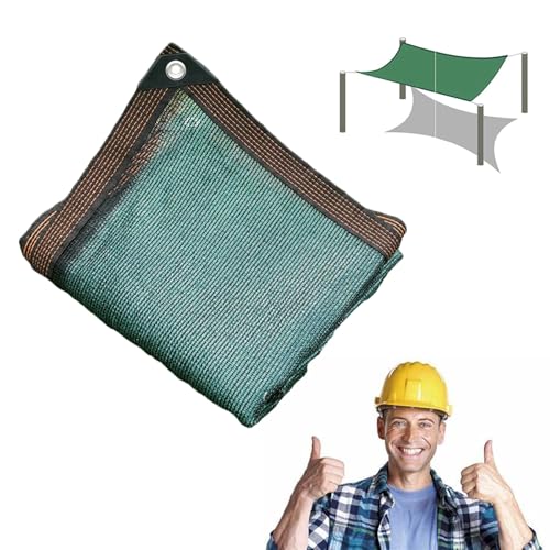 Multifunktion Dunkelgrün Schattennetz, Langlebiges Sonnensegel Mit Ösen Atmungsaktive Schattierungsnetz Für Garten Patio Pflanzen Outdoor Hühnerstall Winddicht Wasserdurchlässig(8m(L) x15m(W)) von Yslopeno