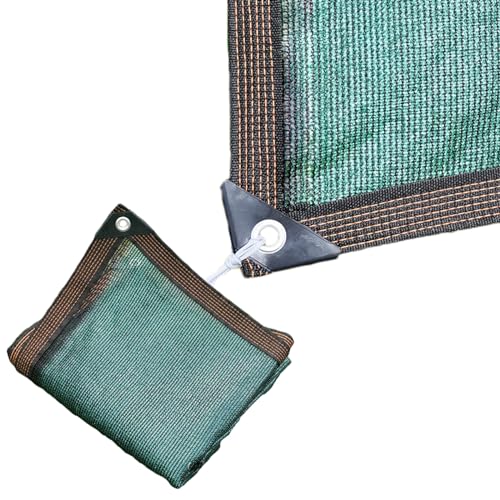 Schattennetz Beschattungstuch Mit Ösen Dunkelgrün Sonnensegel 90% Zaunblende Sichtschutznetz Garten WäRmeisolations Netz, Für Carport, Hundehütte, Pergola Usw(2mx2m(LxW)) von Yslopeno