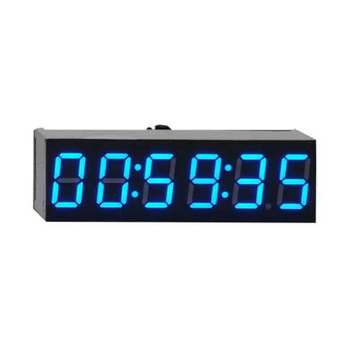 Yssevlon 0,36 6-Bit-Uhr LED Digitale Elektronische Uhr W Zweites Anzeigemodul Abschaltspeicher Helligkeitseinstellung -B von Yssevlon