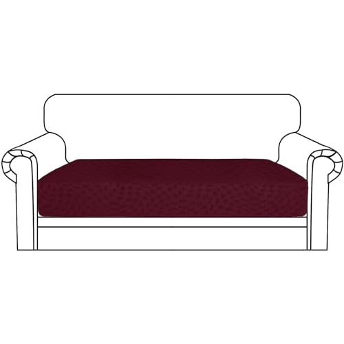 Ystyle Sofa Sitzkissenbezug Stretch, Sofa Sitzbezug, Elastischer Kissenbezüge, Sofa Sitzkissen Sofa Überzug Couch Überzug Schonbezug Sofabezug Sofaschoner (Burgund, 2 Sitzer) von Ystyle