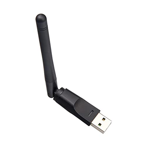 Kabelloser USB-Adapter, WLAN-Empfängeranschluss, WLAN-Dongle für Computer, kompakter USB-Signalempfänger, Sender, große Antenne, Set-Top-Box, Ethernet-Anbieter für erät von Ysvnlmjy