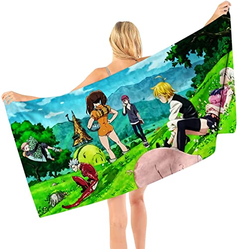 The Seven Deadly Sins- Ruhen Sie sich auf dem Gras aus Mikrofaser Leichte Absorption Sandfrei Schnell Trocknend Strandtuch Campingtuch Reise Pool Picknick Schwimmen Badetuch von YuZong