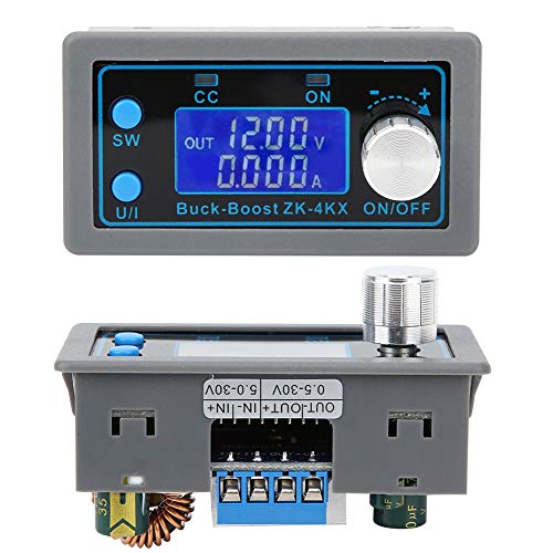 0,5‑30V 4A Digutal DC Buck Boost Converter Modul, Einstellbares CC CV Spannungsregler Display LCD von Yuecoom