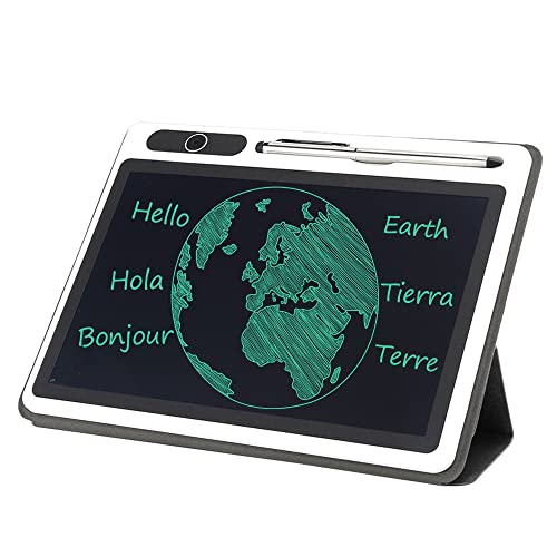 10-Zoll-LCD-Tablet-Handbemalungswerkzeug für elektronische Notizblöcke Garantierte Qualität High-Tech-Laminiertechnologie für tägliche(Black (with leather case)) von Yunir