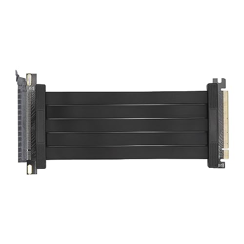 Yunseity PCIE 4.0 X16 Extender Riser, 180 Grad, 26 GB/s, 7,9 Zoll Lang, Vergoldet, GPU-Verlängerungskabel für RTX3090, RTX3080ti, RTX3070 von Yunseity