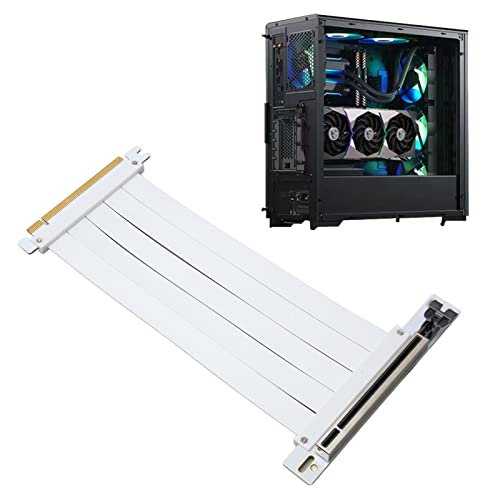 Yunseity PCIe 4.0-Verlängerungskabel, EMI-abgeschirmtes Flexibles PCIe 4.0 (40cm) von Yunseity