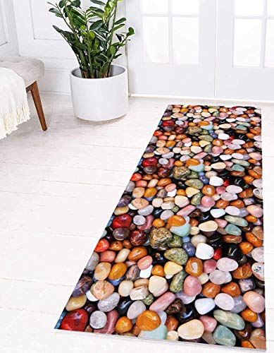 Yurun Teppich Flur LäUfer Küchenläufer, Benutzerdefinierte Länge für Küche Schlafzimmer Wohnzimmer, 8 x Teppich rutsch Stop ohne kleben - Camel 60x180cm Yurun Teppich Flur LäUfer Küchenläufer, Benutzerdefinierte Länge für Küche Schlafzimmer Wohnzimmer, 8 x Teppich rutsch Stop ohne kleben - Camel 60x180cm von Yurun