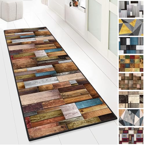 Yurun Teppich Läufer, Teppich für Flur oder als Eingangsmatte, Für Eingang Schlafzimmer Treppe Badezimmer Innen Wohnzimmer, Geometrische Muster, Küchenläufer für Innen bis 10m Länge, 100x700cm Yurun Teppich Läufer, Teppich für Flur oder als Eingangsmatte, Für Eingang Schlafzimmer Treppe Badezimmer Innen Wohnzimmer, Geometrische Muster, Küchenläufer für Innen bis 10m Länge, 100x700cm von Yurun