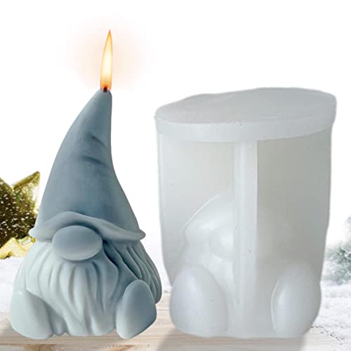 3D Wichtel Silikonform Zwerg Weihnachts Kerze Formen Seifenform Für Seife Candy Kerze Weihnachten GNOME Ornament Machen von Yusheng